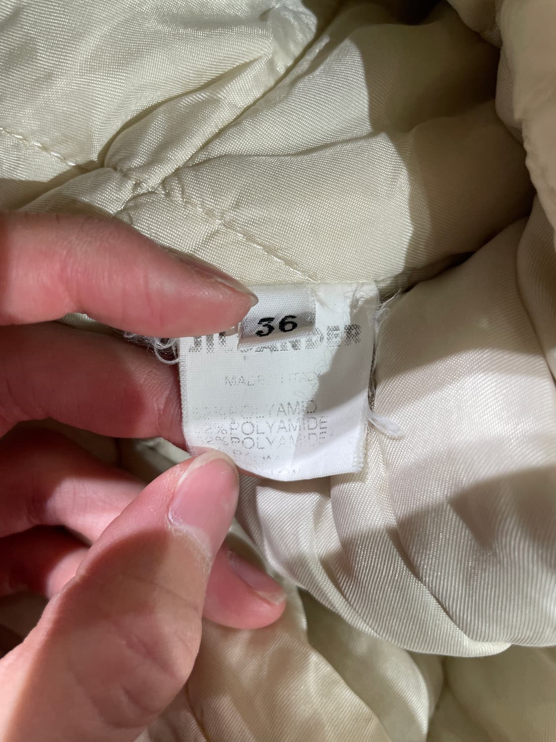 질샌더 슈크림 히든 버튼 누빔 자켓 상품이미지8