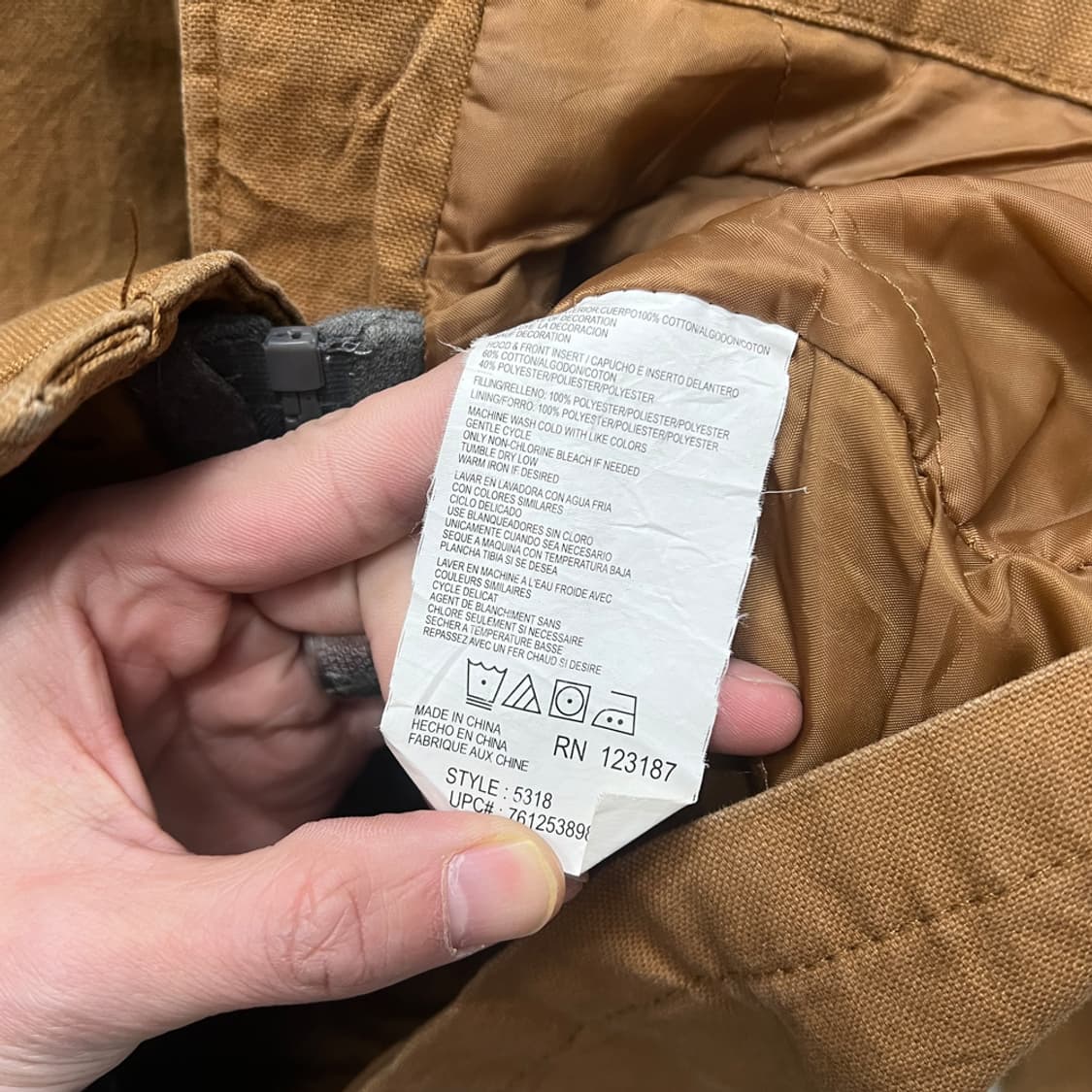 디키즈 카멜 후드 워크 자켓 XL 상품이미지4