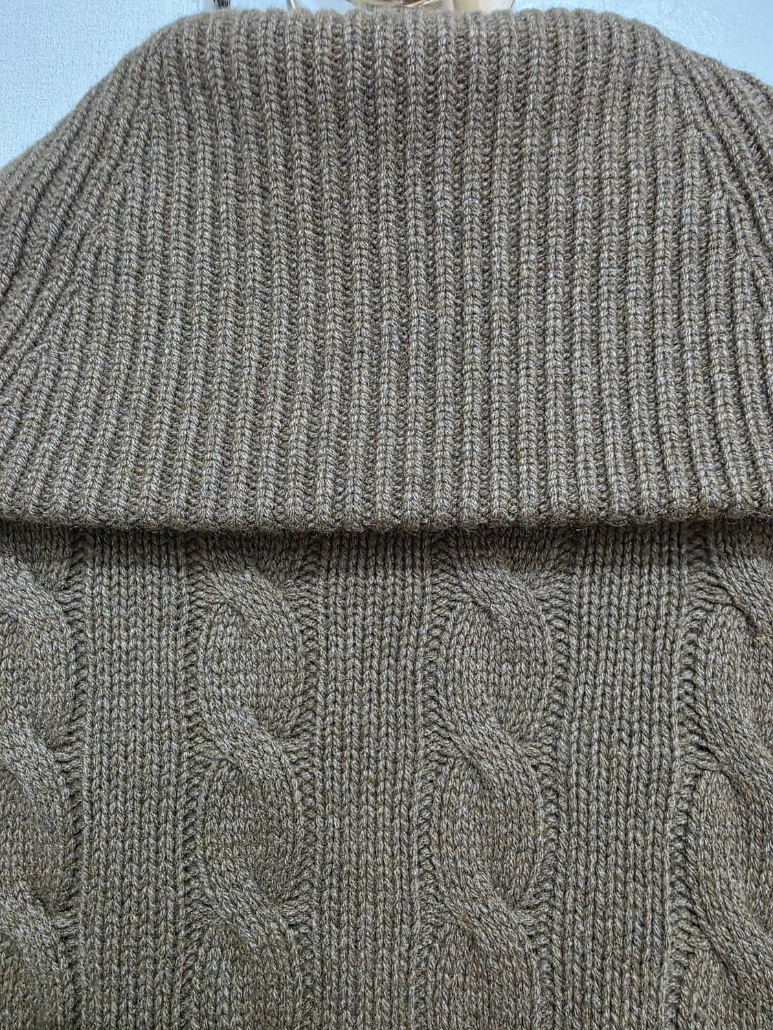 랄프로렌 숄카라 케이블 니트 가디건 M 상품이미지7