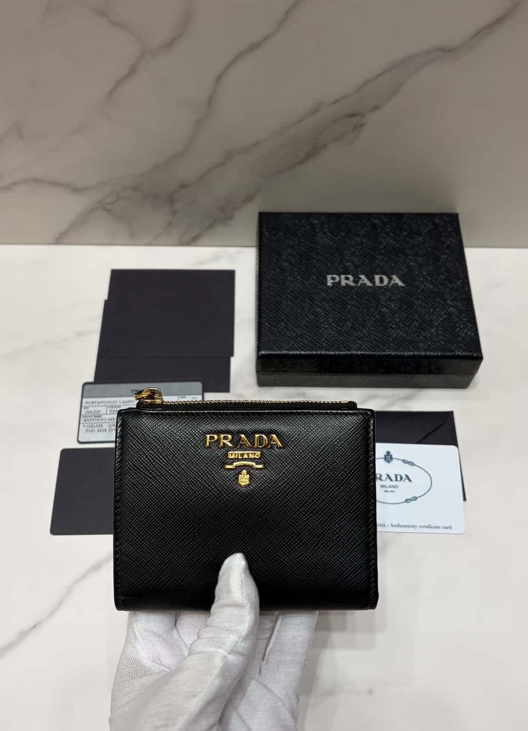 [정품] 프라다 사피아노 반지갑  상품이미지1