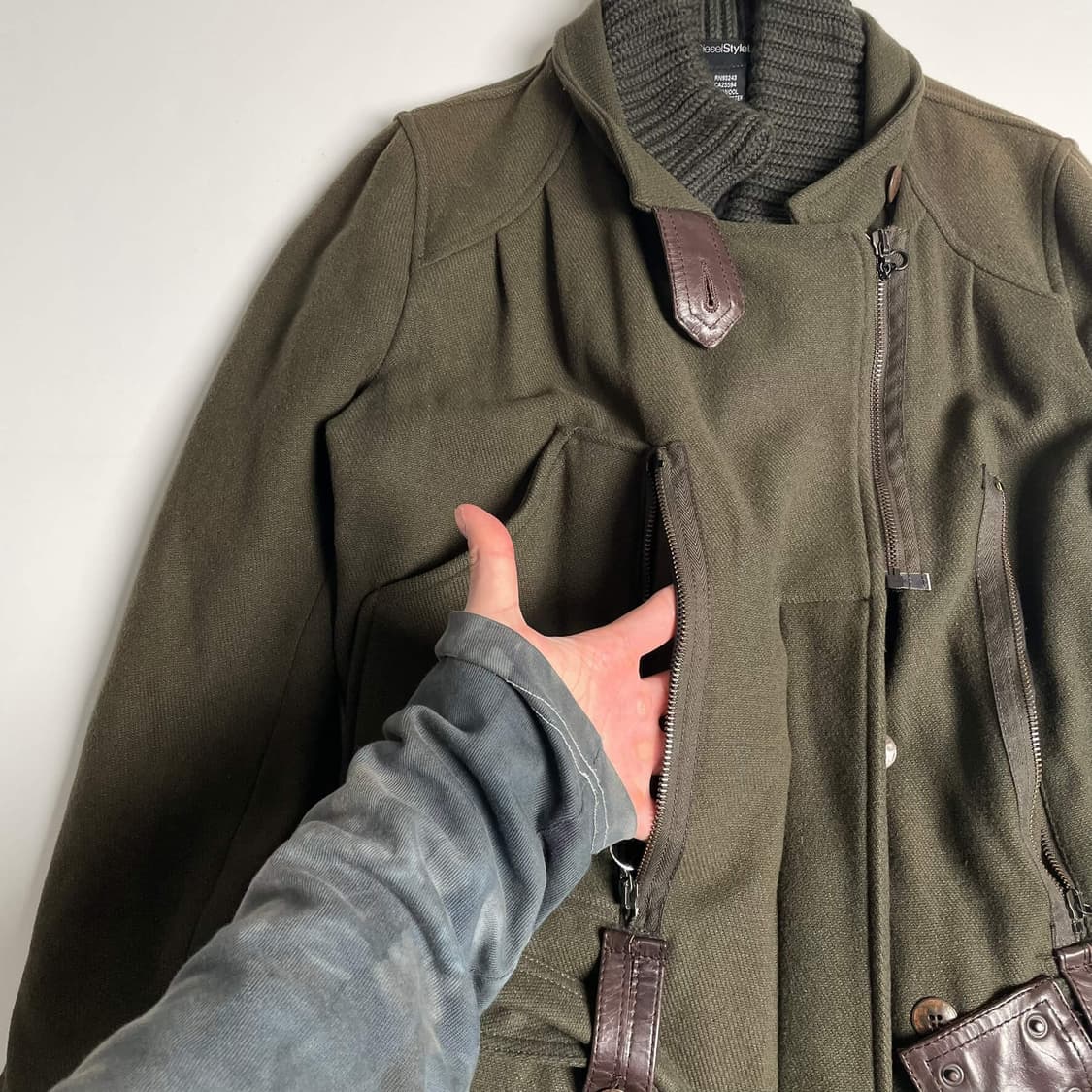 Diesel style lab 멀티포켓 밀리터리 봄버 (italy)   상품이미지4