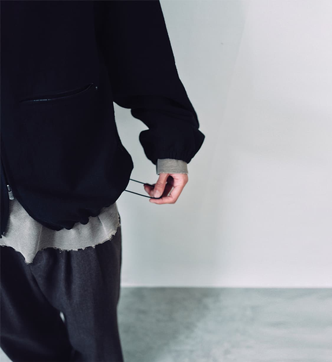 (3) 아마이유우츠 집업 자켓 블랙 상품이미지5