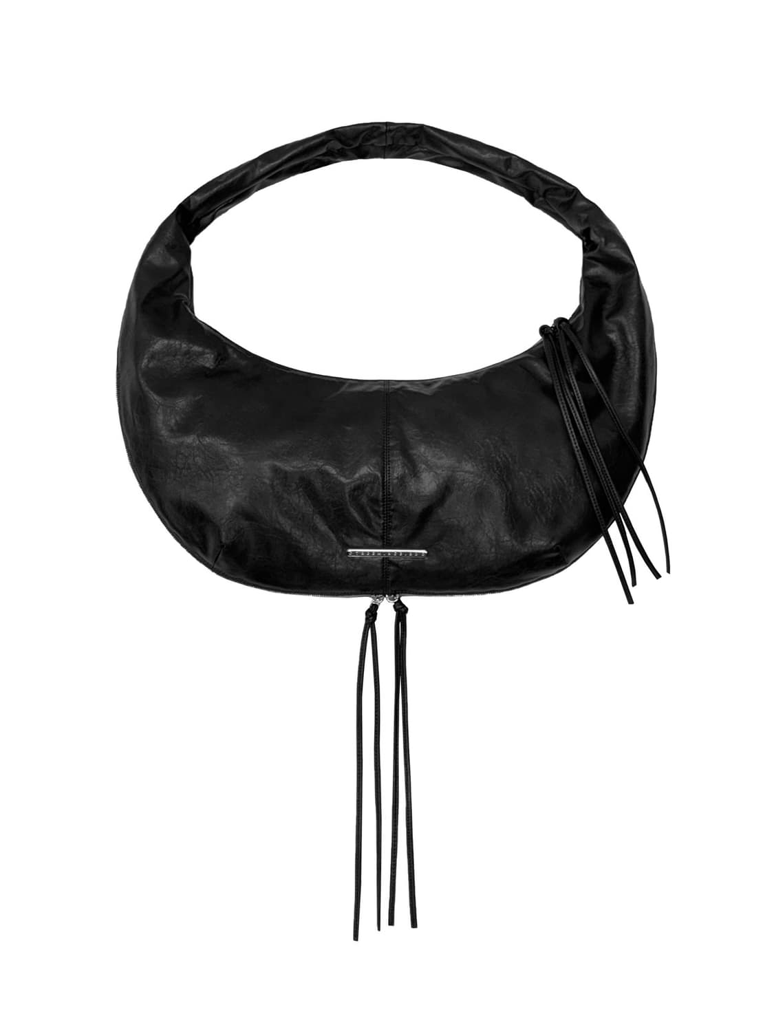 Zipper Finishing Leather Hobo Bag 상품이미지1