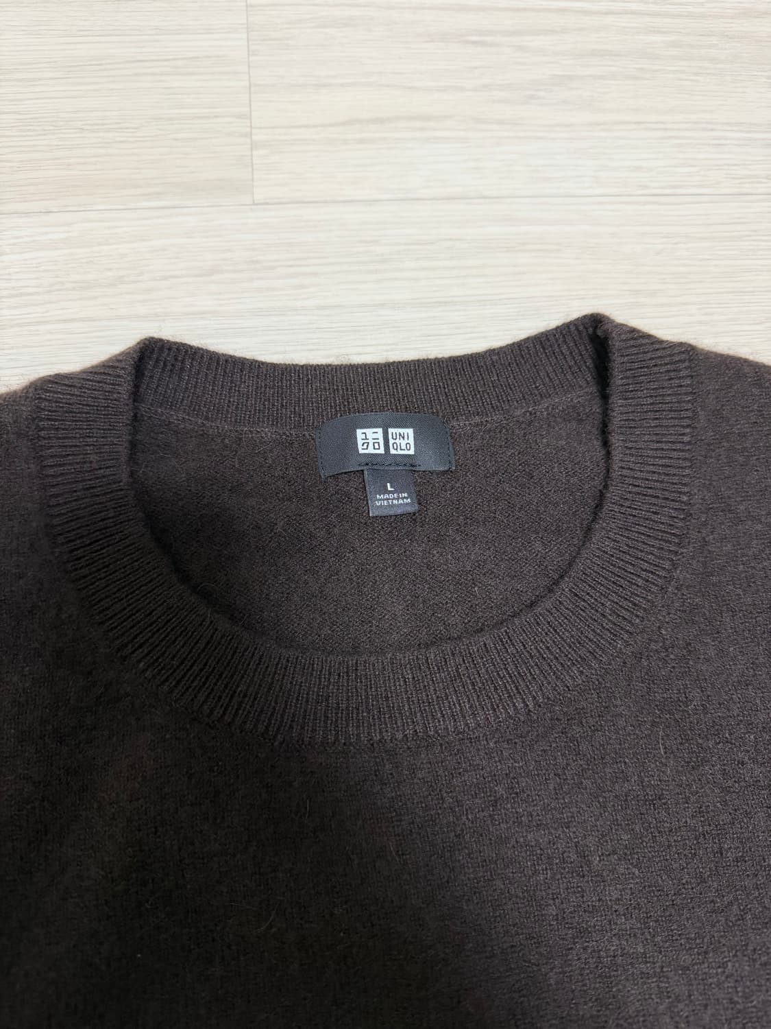 (새상품) 유니클로 캐시미어 니트 브라운 L 상품이미지2