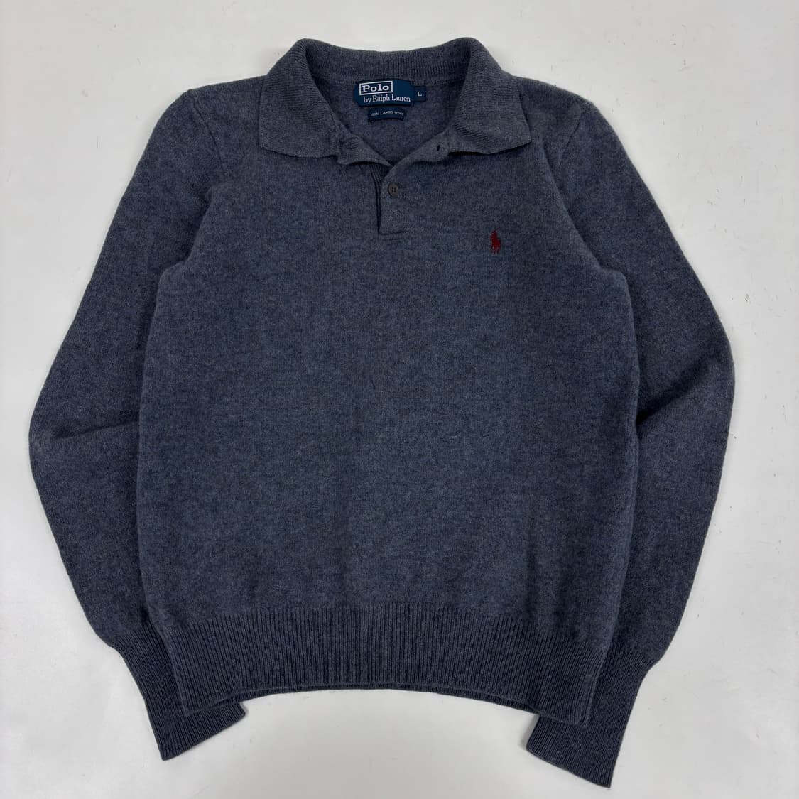 폴로 램스울 카라 니트 상품이미지3
