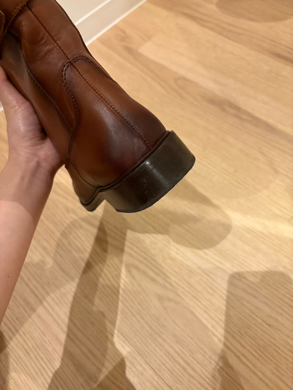 ZARA 자라 버클 디테일 한정판 소가죽 부츠 상품이미지5