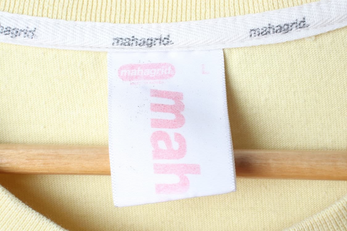(L-XL) 마하그리드 반팔 티셔츠 빅로고 노랑 올드스쿨-H31405 상품이미지6