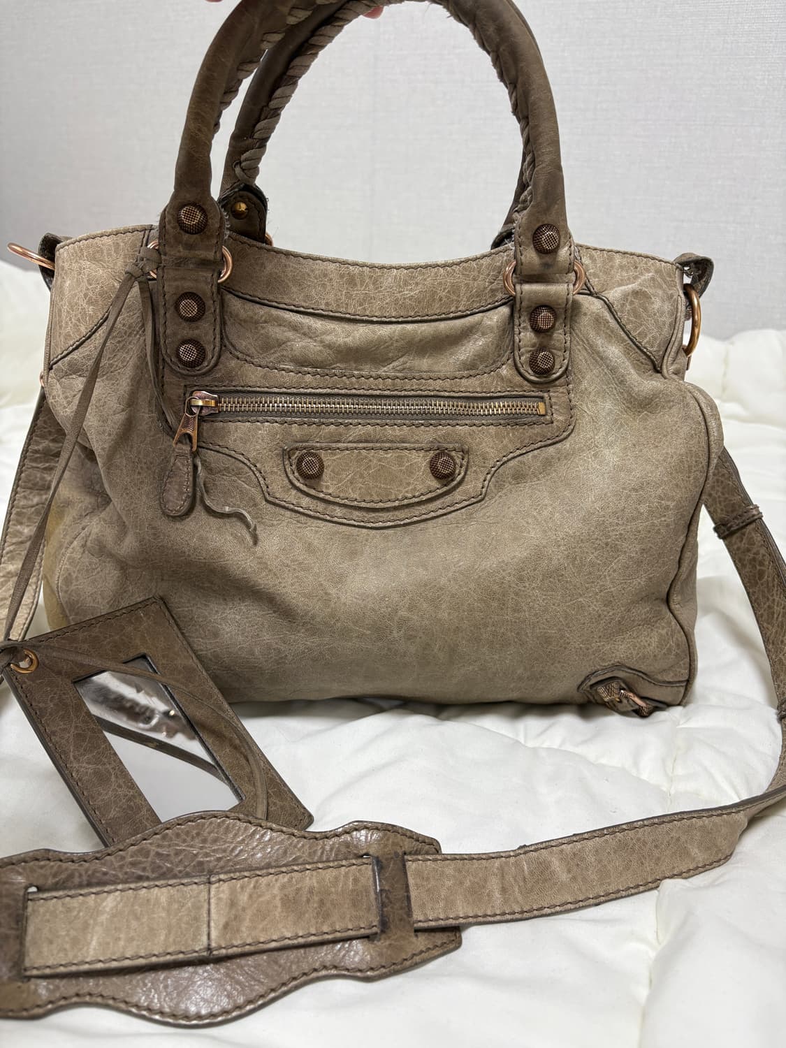 발렌시아가 모터백 브라운M 상품이미지5