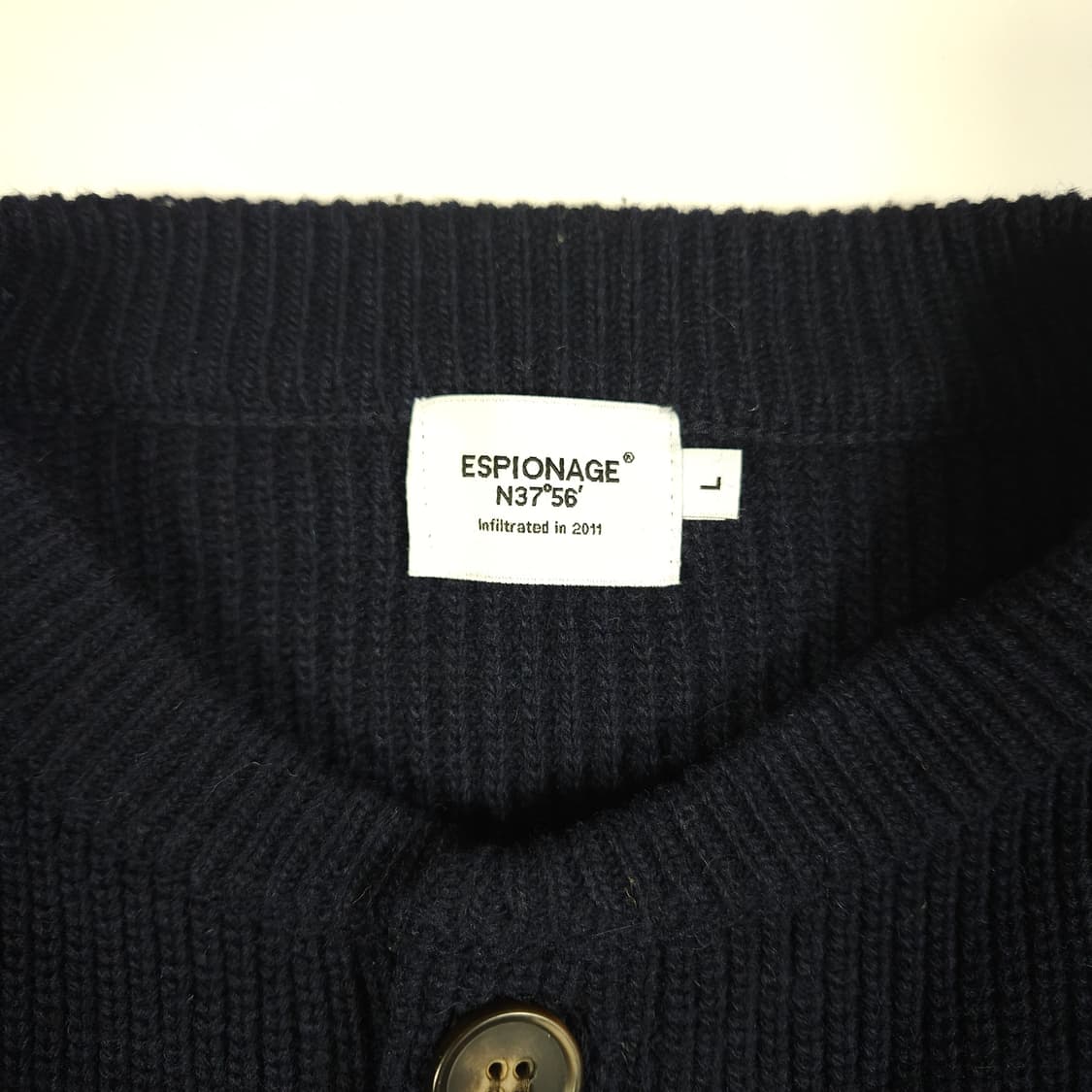 에스피오나지 헤비웨이트 네이비 가디건 상품이미지3