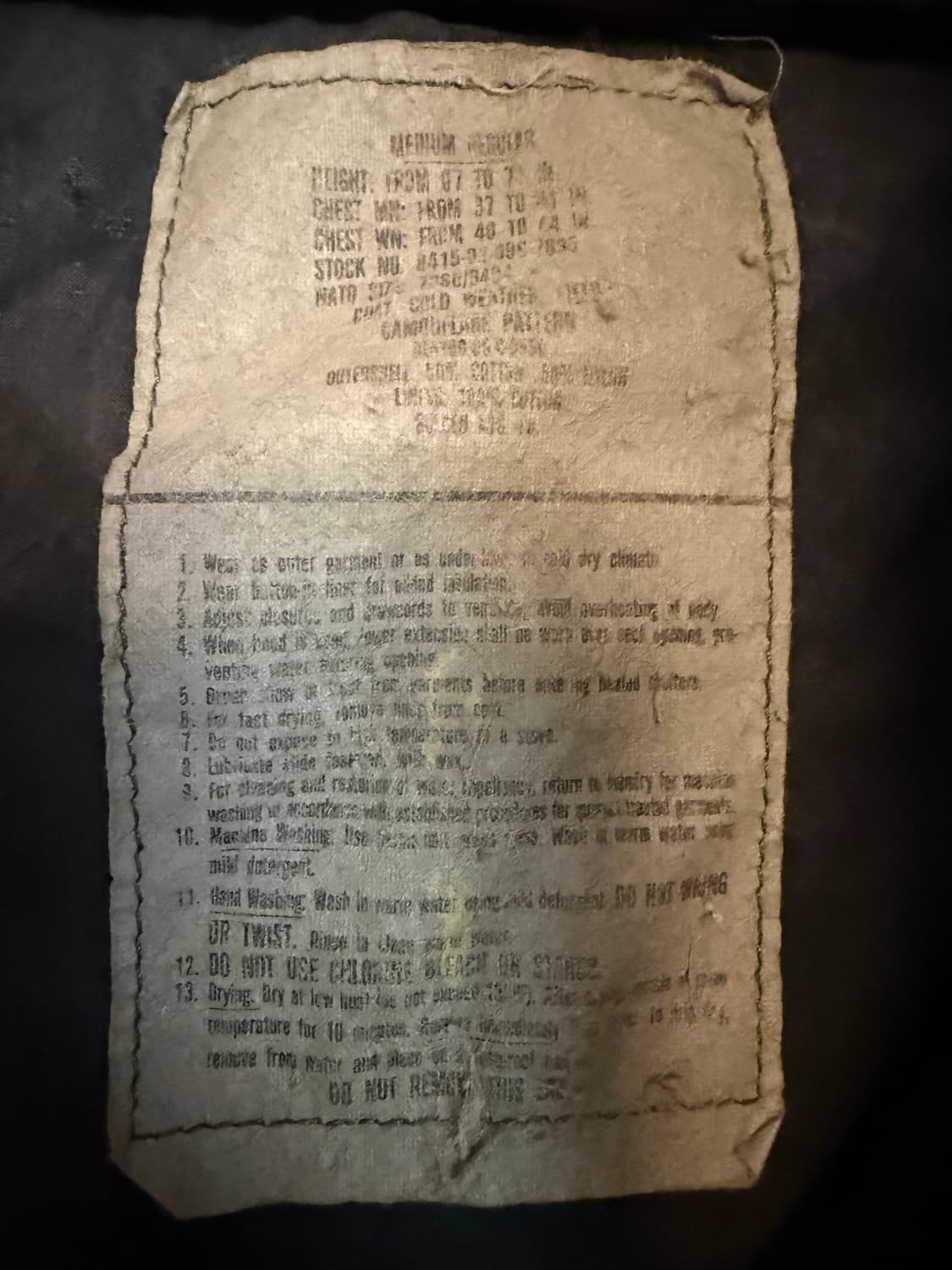 오리지널 M-65 FIELD JACKET  M/R 상품이미지3