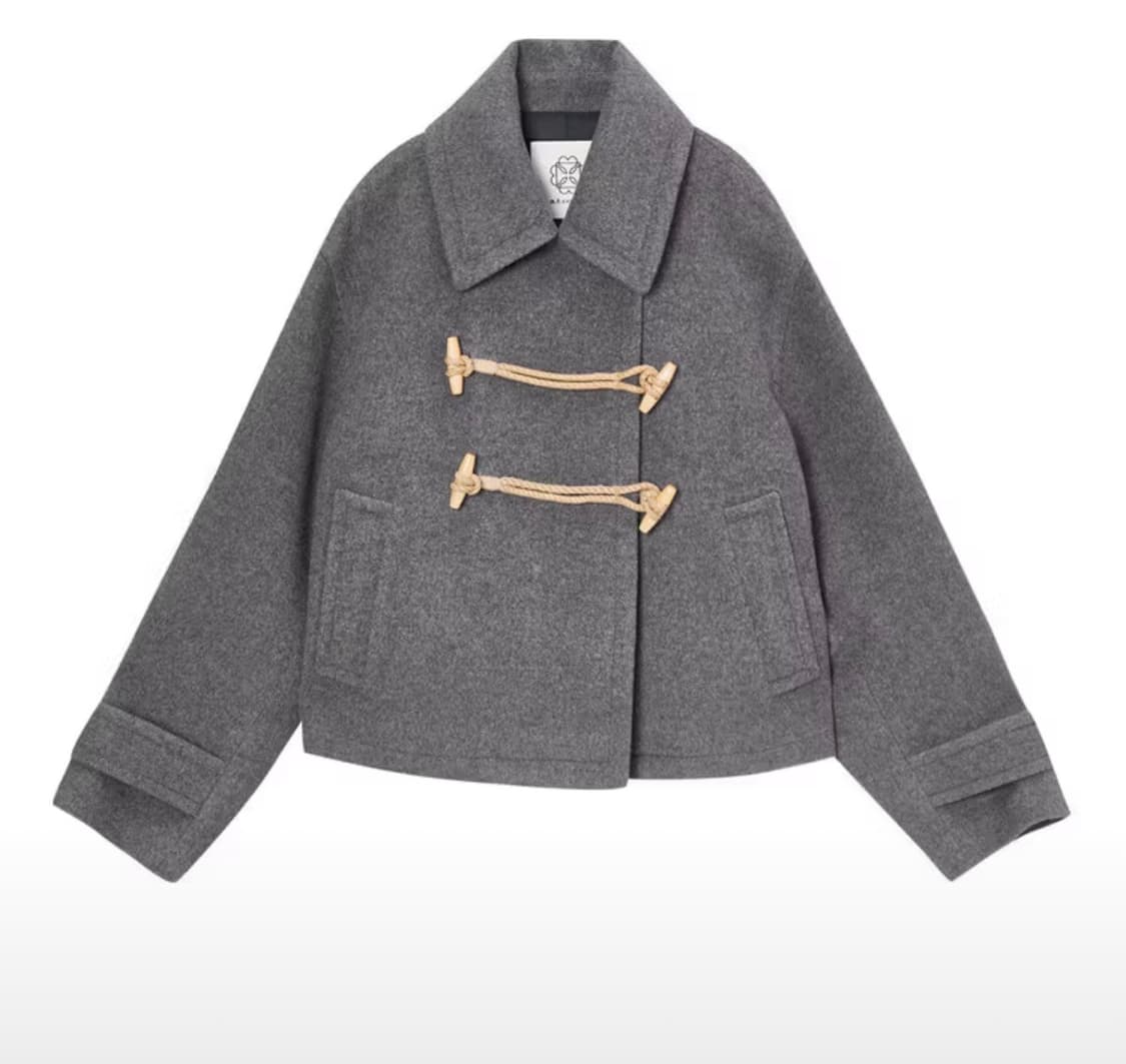 엣코너 캐시미어블랜드 크롭코트 상품이미지1