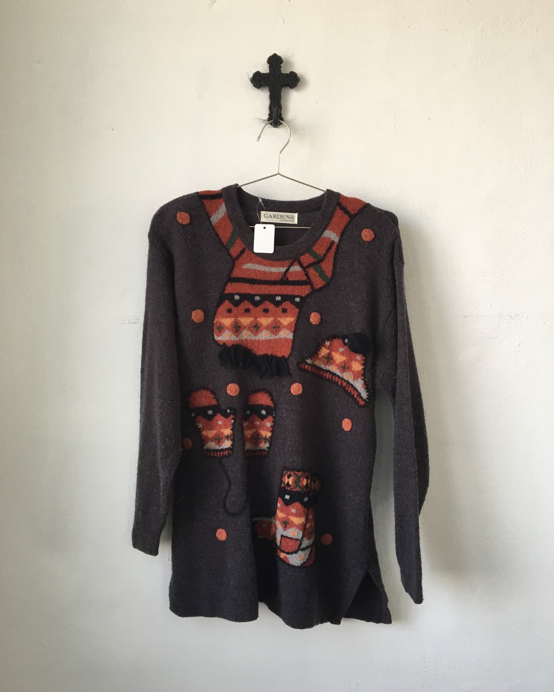 Santa printing knit 상품이미지2