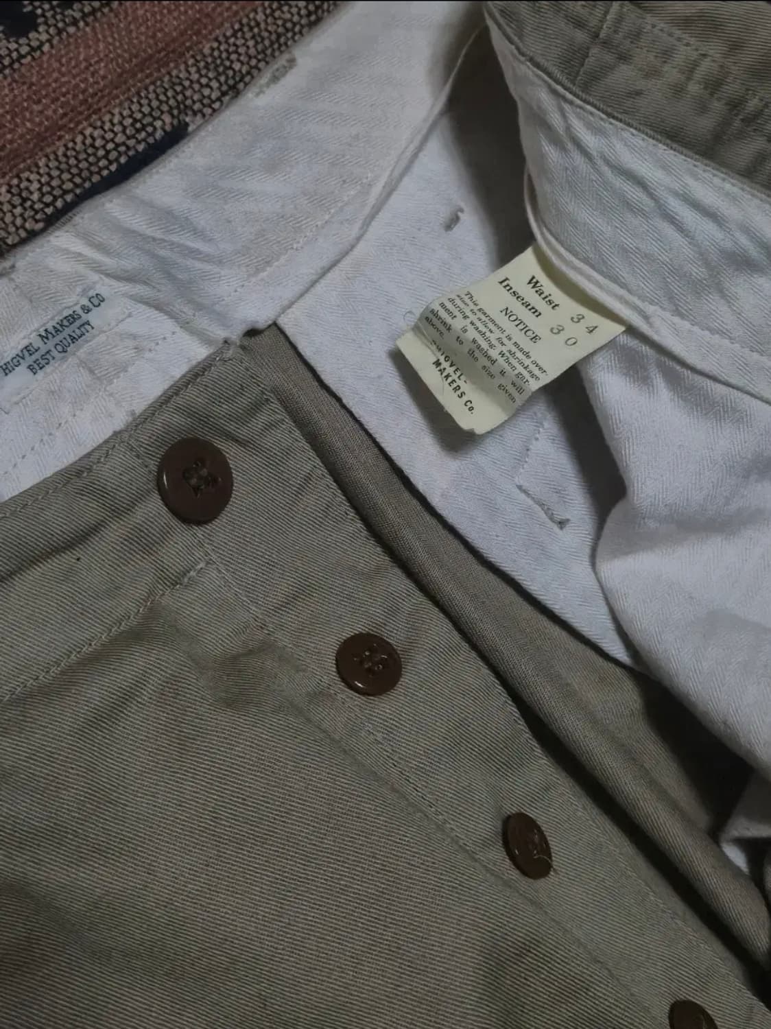 [3]피그벨 401 오피서 치노 와이드 베이지 상품이미지4