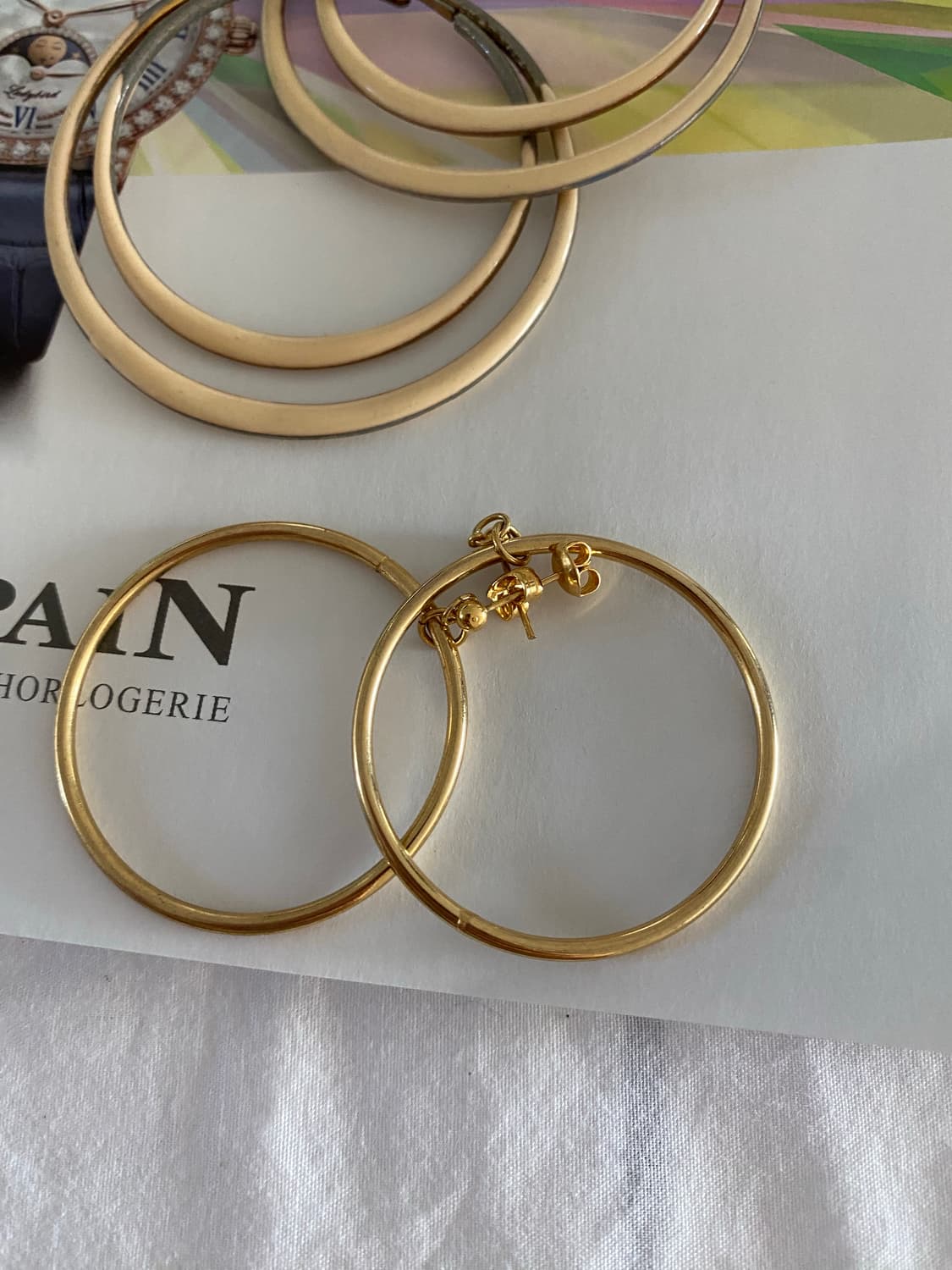 일본수입 침형 귀걸이 4종 세트 상품이미지4