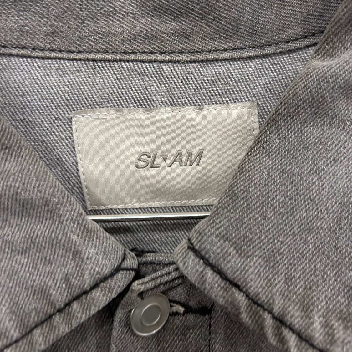 슬램 슬리브포켓 회청 크롭 데님 트러커자켓 상품이미지3