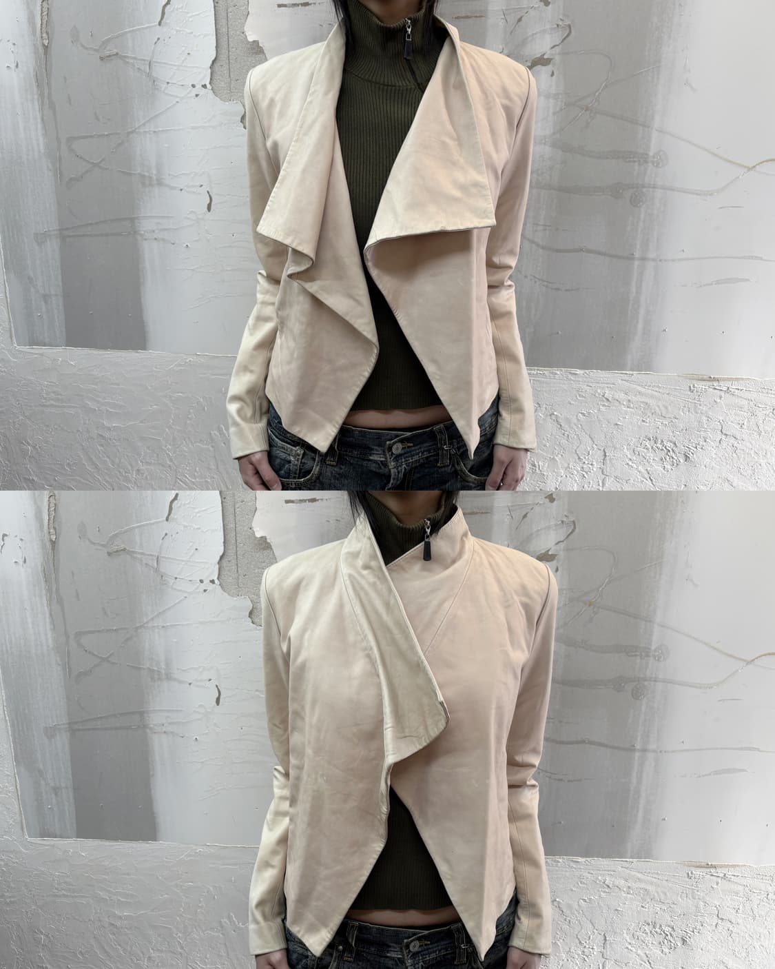 ivory sheep skin jacket 상품이미지1