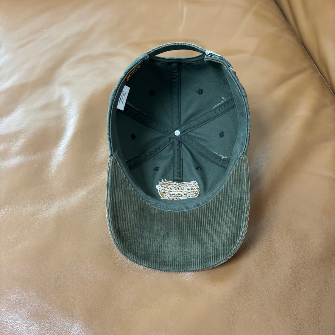 휴먼메이드 6패널 볼캡 모자 코듀로이 올리브 드랩 상품이미지6