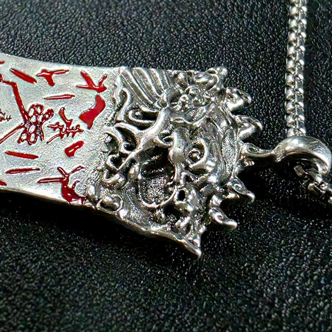 아디슈타나 백동 펜던트 엔틱 수호 부적 호신부 불교 남자 목걸이 상품이미지4