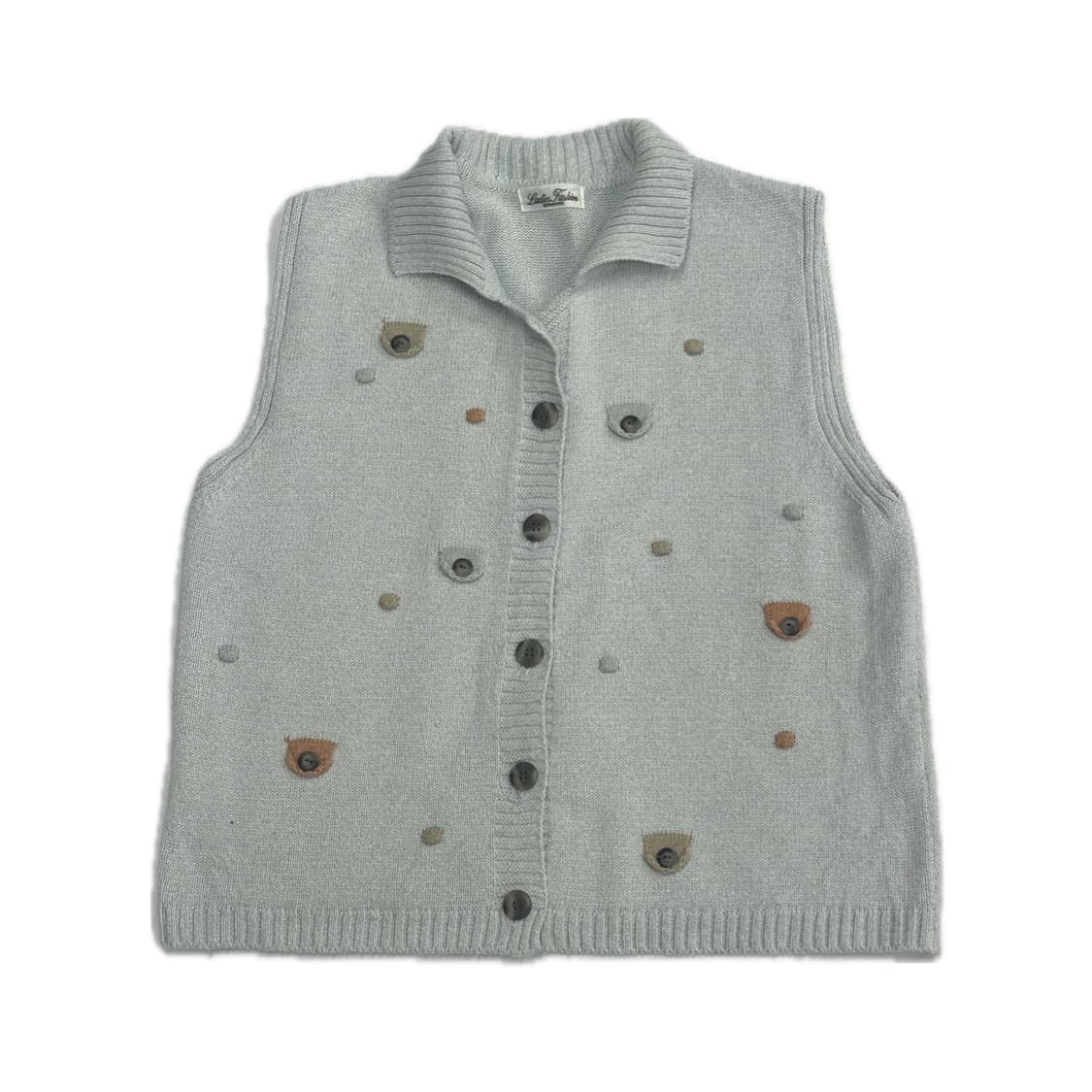 🫧하구미의 레이어드 코디세트🫧 그런지 조끼 니트 사선체크 스커트 상품이미지2