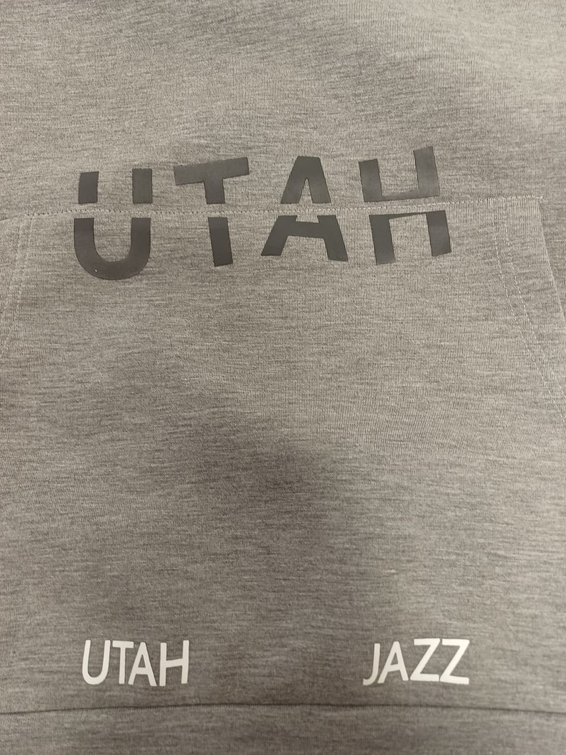 [M] NBA 유타 재즈 스냅 버튼 유틸리티 후드 (그레이) 상품이미지5