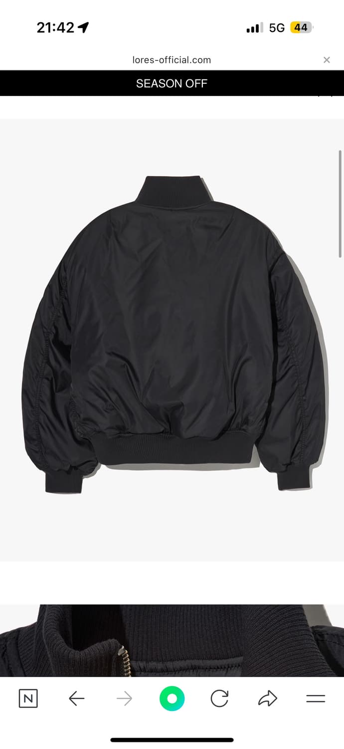 LORES 올리브컬러 Ma-1 Bomber Jacket 상품이미지3