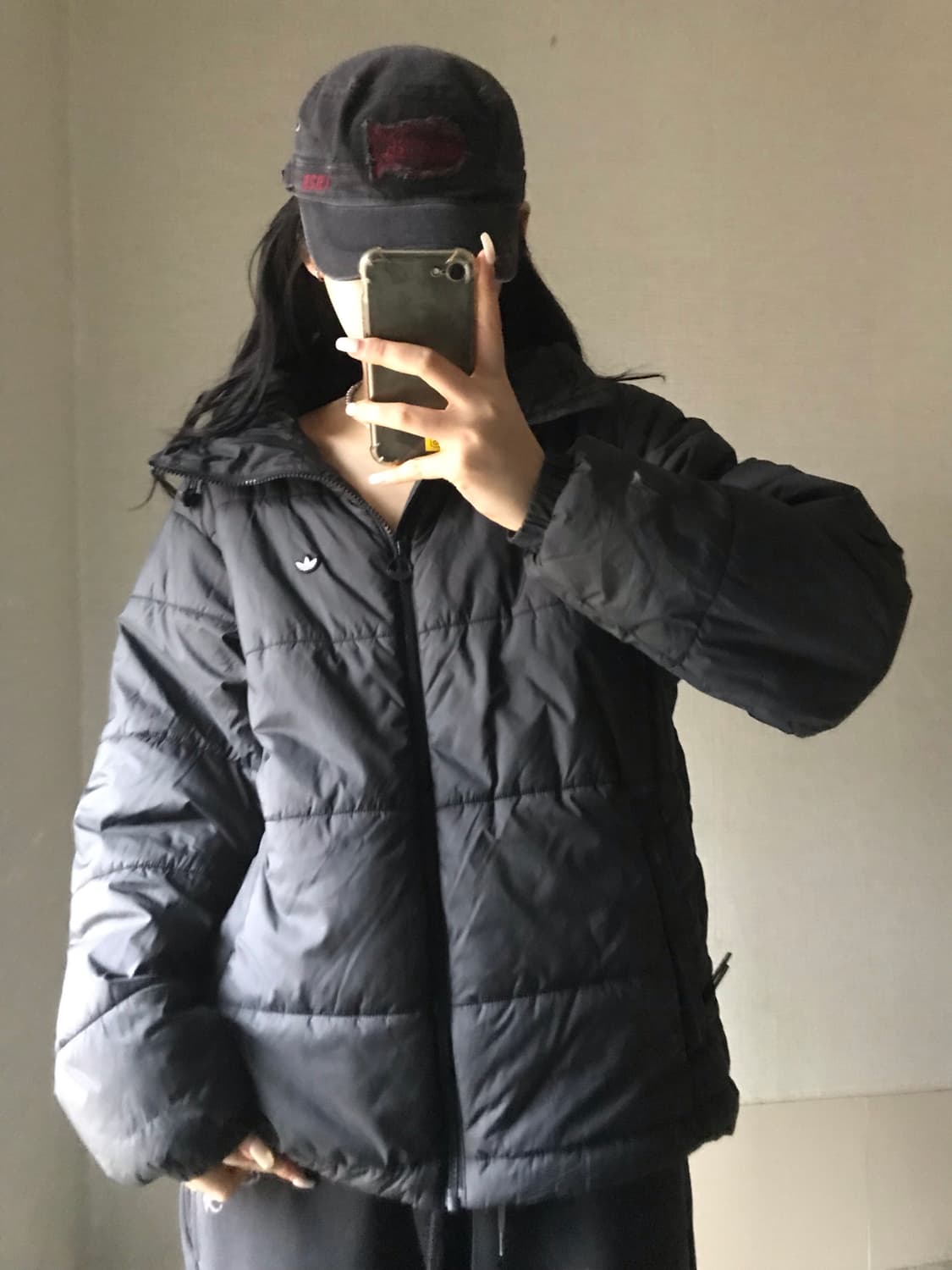 아디다스 파이어버드 블랙 패딩 상품이미지2