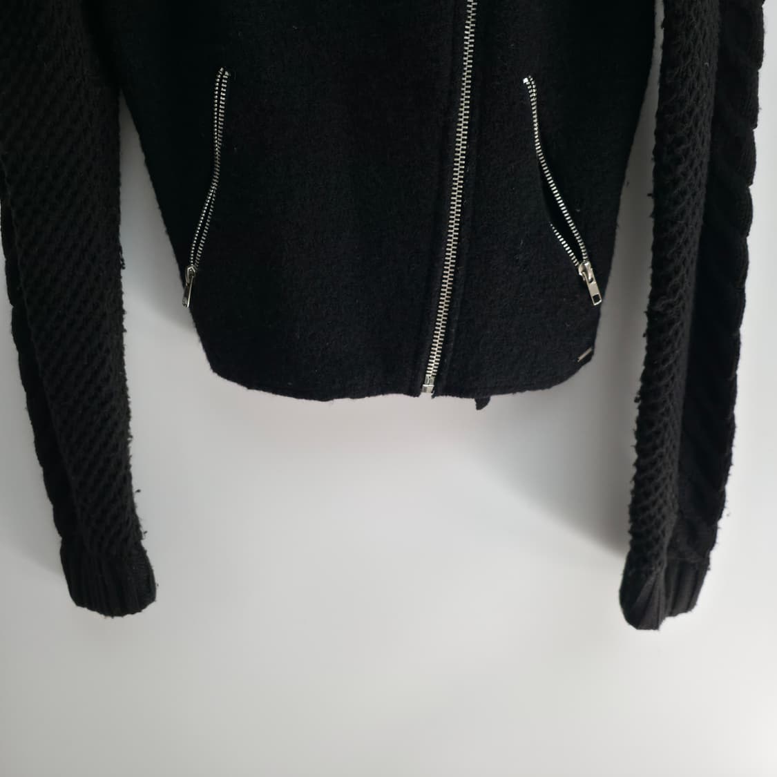 [S] 디젤 블랙 니트 자켓 상품이미지3