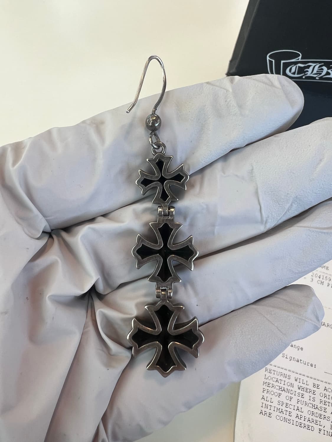 크롬하츠 3 CH PLUS 드롭 이어링 상품이미지4