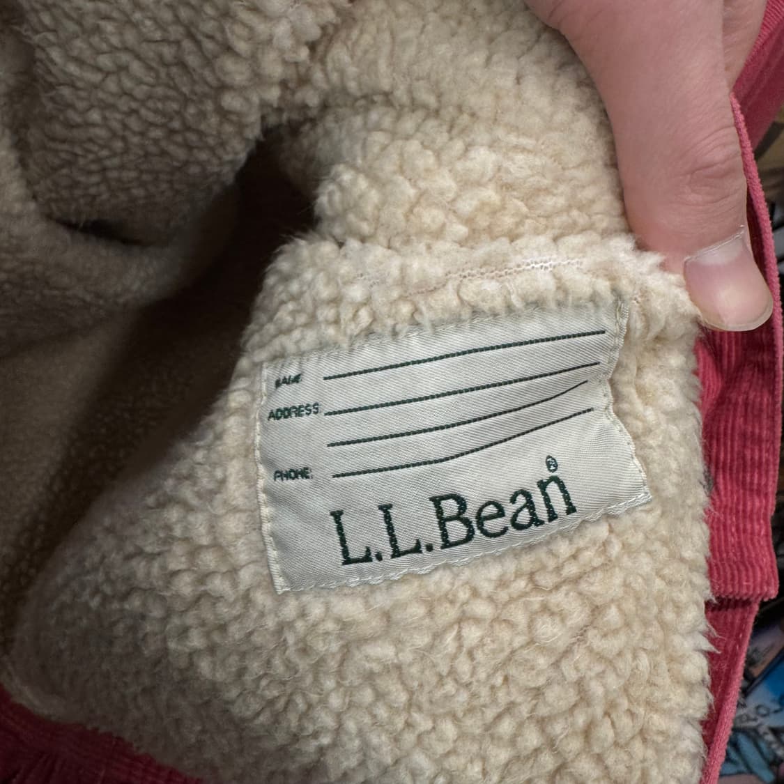 엘엘빈 코듀로이 쉐르파 트러커자켓 전면 투포켓 디테일 코랄 상품이미지7