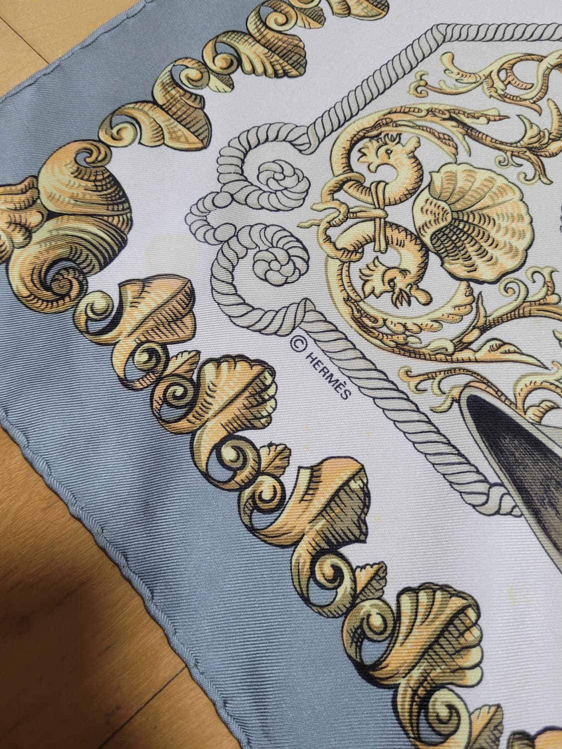 정품 에르메스 까레 실크 스카프 상품이미지5
