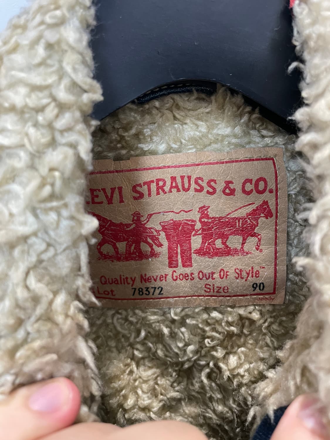 (90) levis 리바이스78372 쉐르파 데님 자켓 상품이미지5