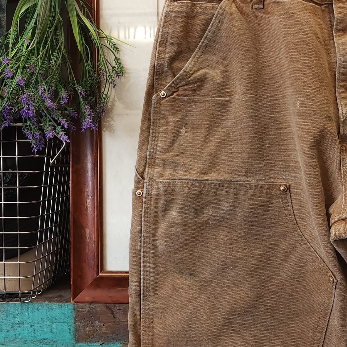 칼하트 워크팬츠 더블니 브라운 칼하트 usa 34x30 상품이미지4