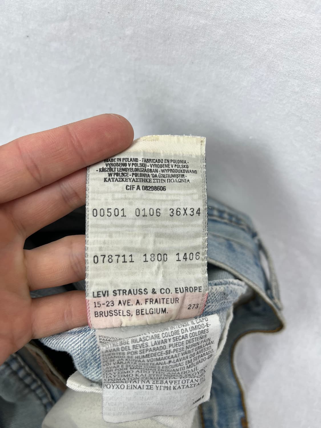 00s Levi's 501 36x34 (Made in Poland)  상품이미지8