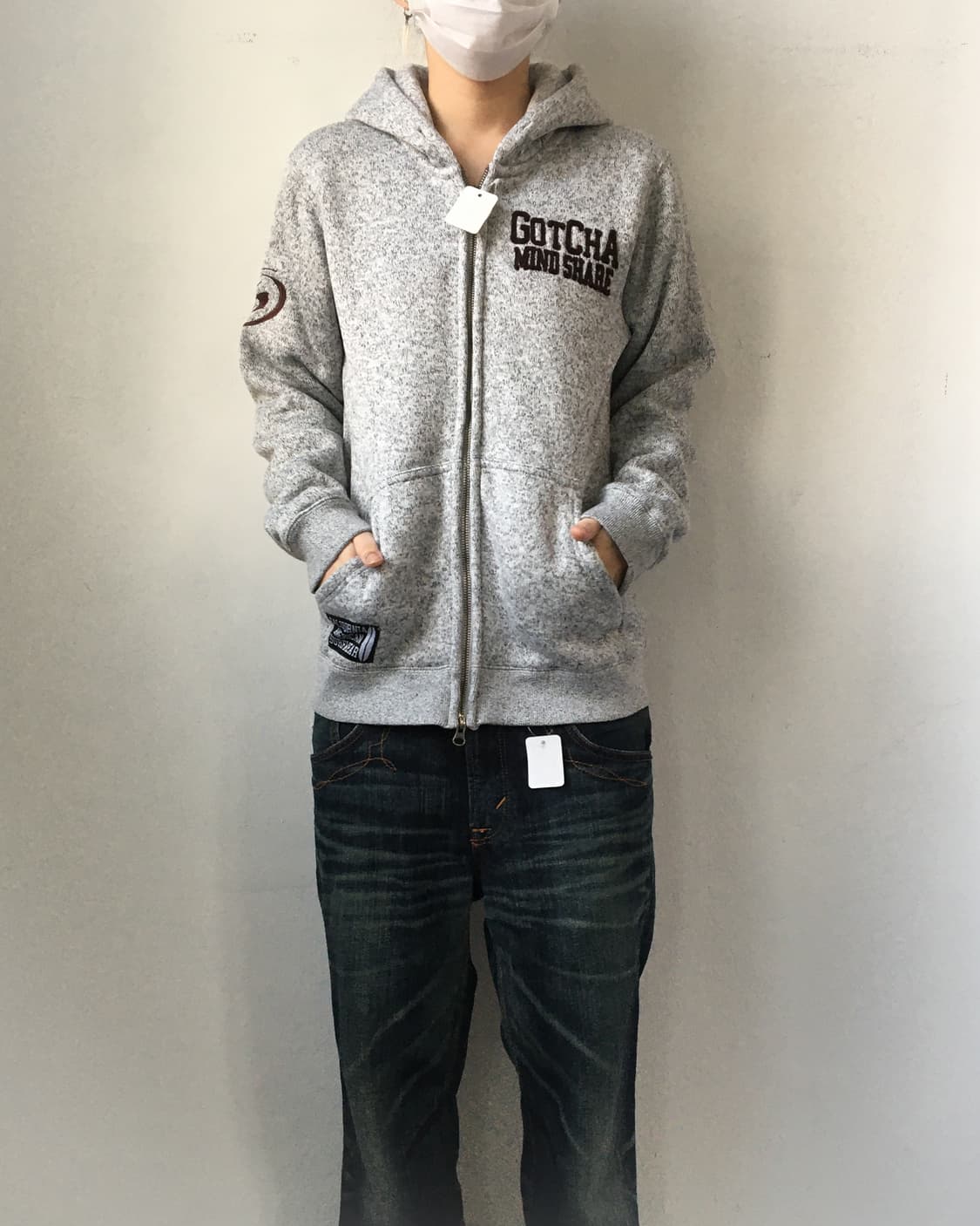 Gotcha hood zip up 상품이미지1