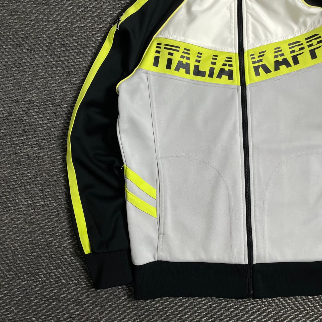 카파 올드스쿨 y2k 이탈리아 빅로고 형광 배색 트랙탑 져지y 5045 상품이미지4