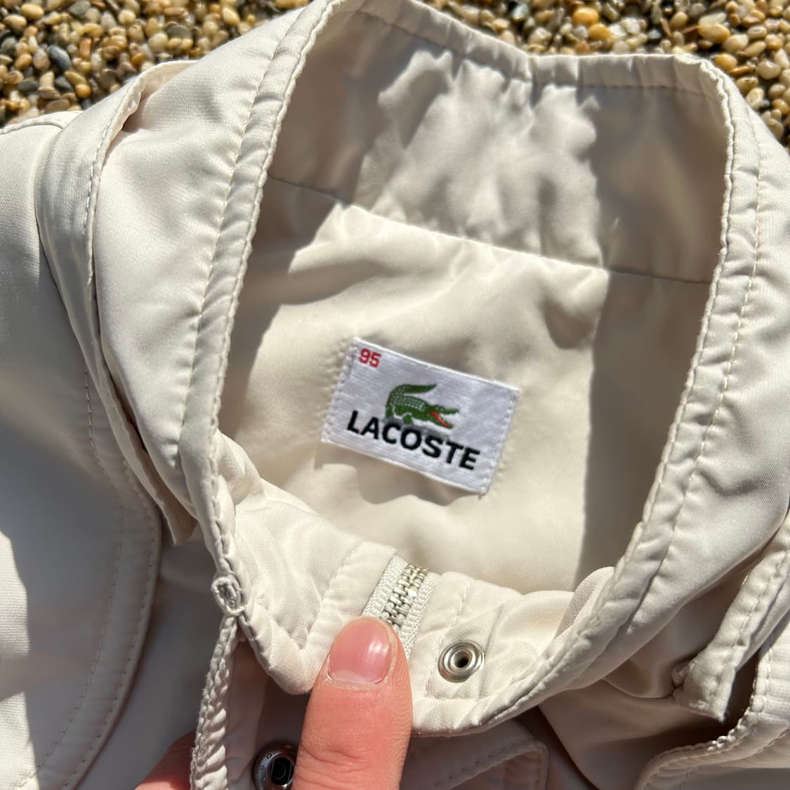 라코스테(Lacoste) 크림 점퍼 자켓 상품이미지4