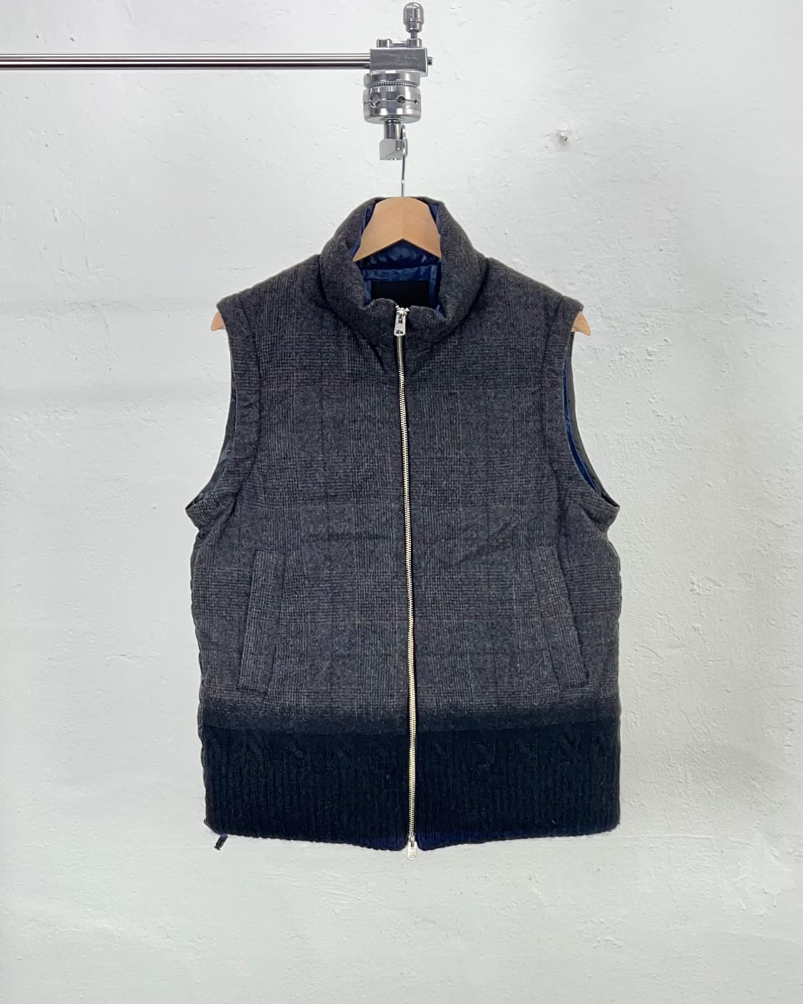 08서커스 다크 그레이 투웨이 도킹 울 패디드 자켓 상품이미지2