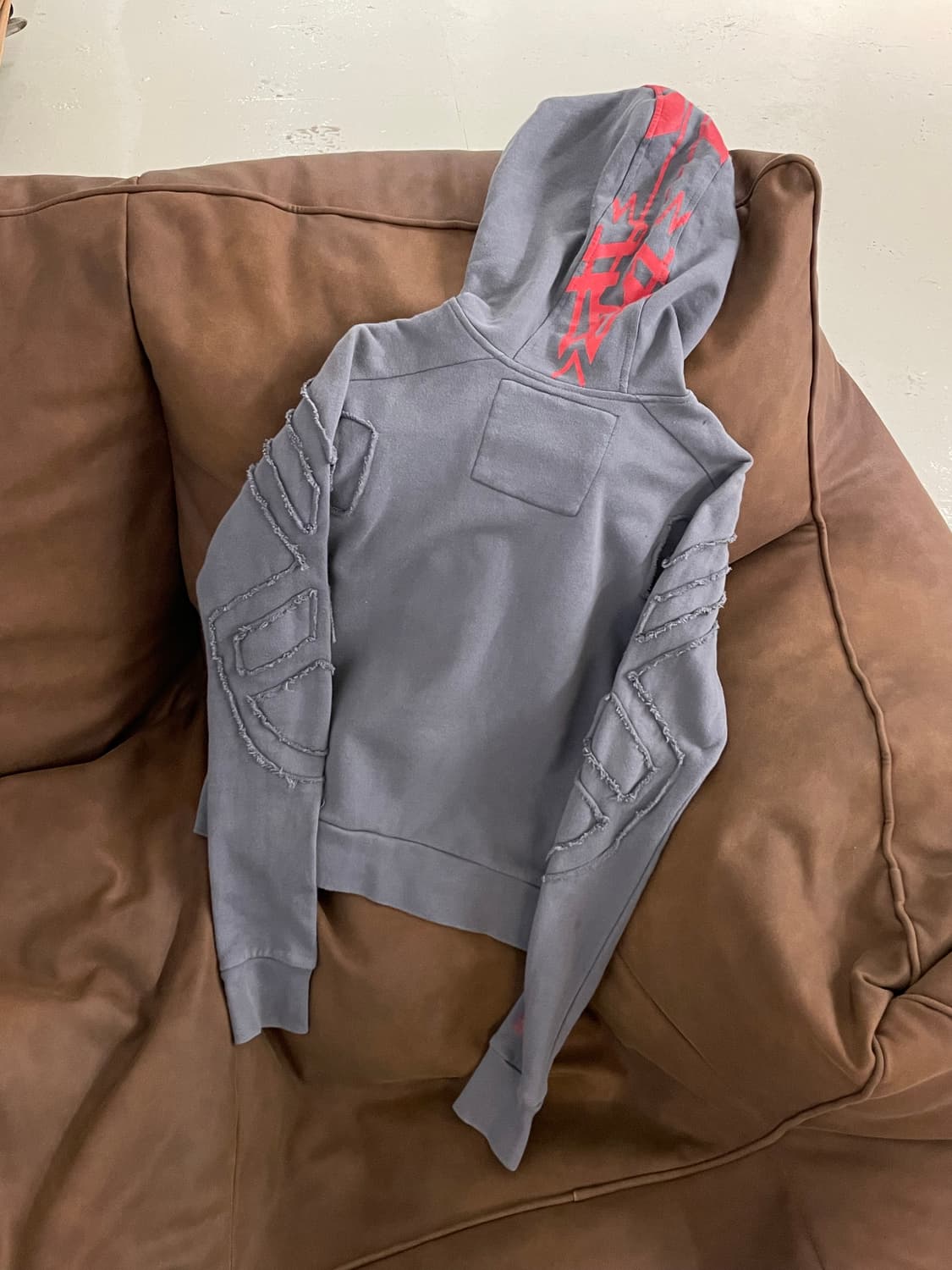 2000s 마리떼프랑소와저버 펑크 스트릿 후드집업 상품이미지6