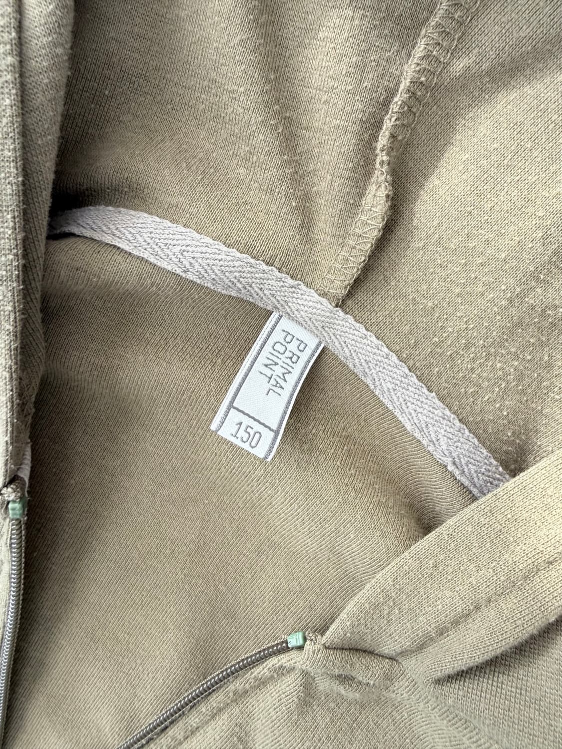 베이직 카키 후드집업 상품이미지4