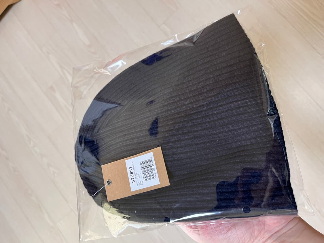 스투시 립 니트 스컬캡 SS 링크 네이비 상품이미지3