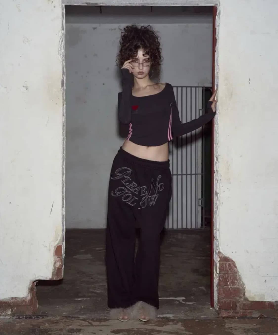 플리즈노팔로우 마미 조거 팬츠 블랙 상품이미지1