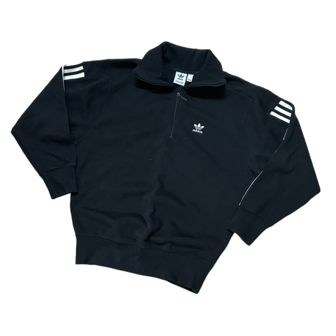 아디다스 신형 아노락 져지 맨투맨 블랙 상품이미지2