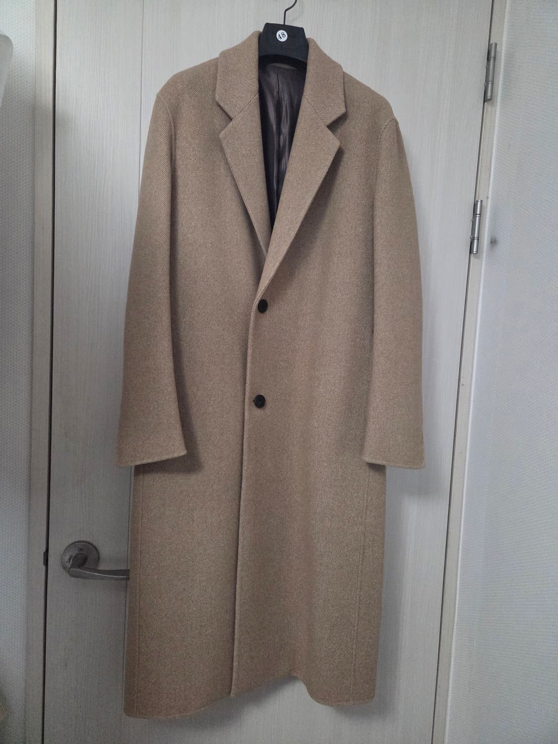 [48] 마마가리 싱글 로브 코트 트윌베이지 상품이미지1