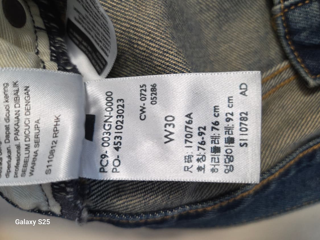 리바이스 바버 568 청바지 W30 L32 상품이미지4