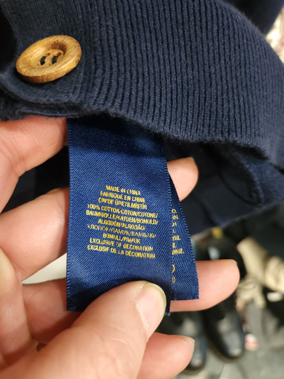 폴로 랄프로렌 네이비 코튼 가디건
 상품이미지5