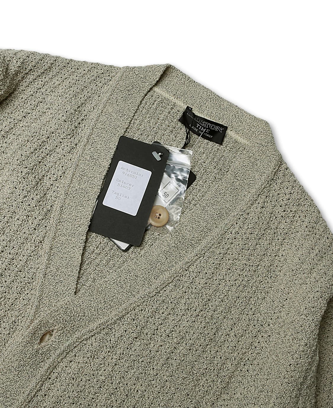 힐튼 [Hilton] 타임 "이태리 메이드" 텍스처드 니트 가디건 상품이미지2