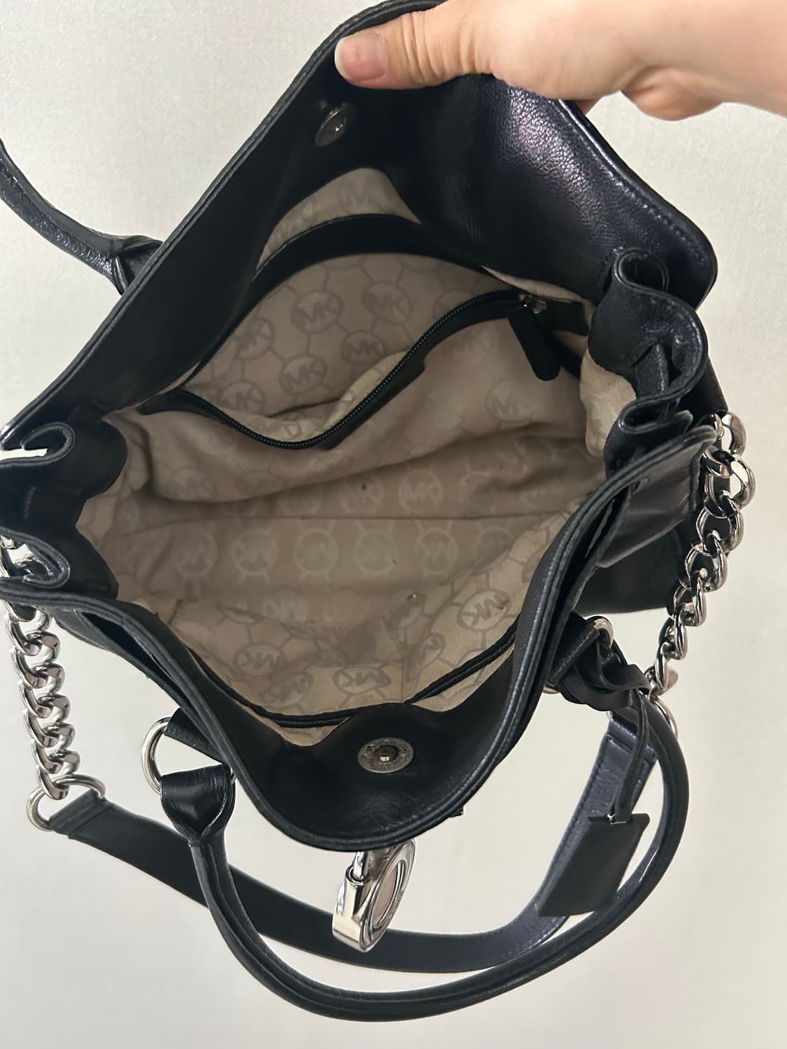 마이클코어스mk 은장 레더백 숄더백 상품이미지5