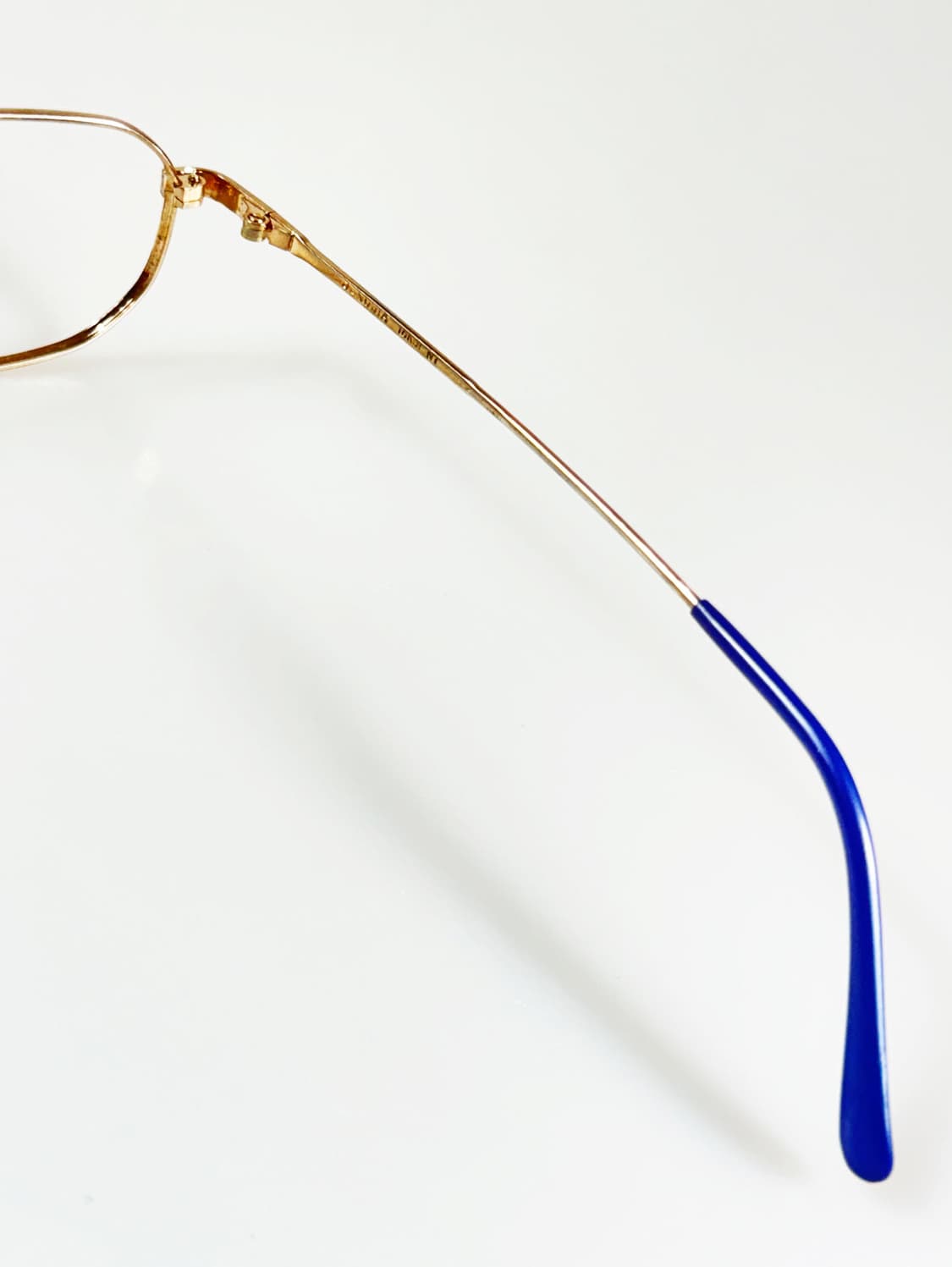 90s JENOBIA 골드 메탈 슬림 스퀘어 빈티지 안경 상품이미지6