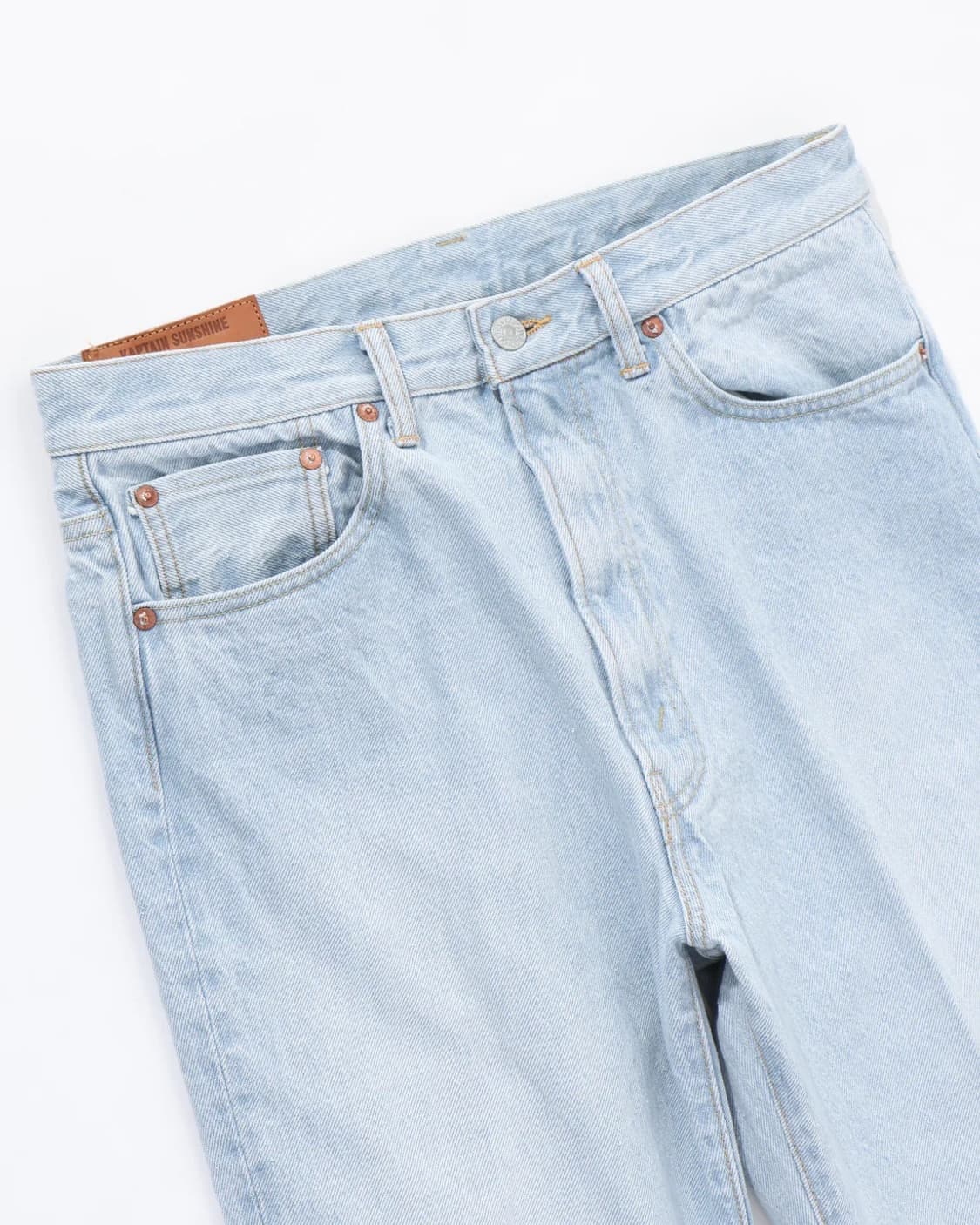 캡틴선샤인 25SS 스케이트 슈컷 데님 인디고 아이스 워시 30사이즈 상품이미지1