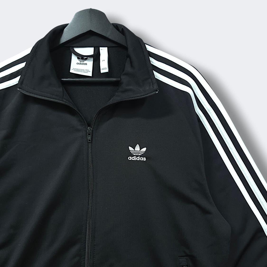 [2XL] 아디다스 블랙&화이트 클래식 파이어버드 트랙탑 져지 상품이미지3